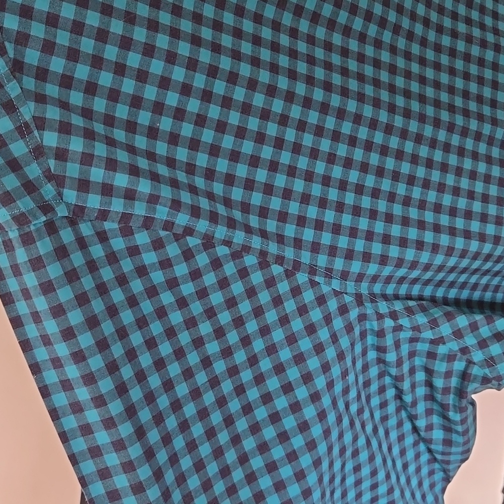 Tommy Bahama Blue Checkered Long Sleeve Shirt - Picture 3 of 11